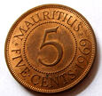 F56016 MAURITIUS 5 centów 1969