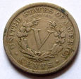 F14982 USA 5 centów 1897