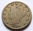 F14982 USA 5 centów 1897