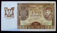J1608 II RP 100 złotych 1934 z okolicznościowym nadrukiem