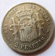 F56035 HISZPANIA 2 pesety 1882