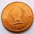 F12858 SIERRA LEONE 1 cent 1964 UNC