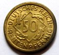 NIEMCY WEIMAR 50 rentenpfennig 1923 F UNC