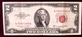 J836 USA 2 dolary 1953 B seria A Red Seal