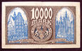 J1088 Wolne Miasto Gdańsk WMG 10000 marek 1923