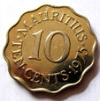 F56017 MAURITIUS 10 centów 1975