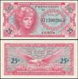 USA, Military Payment Certificates 25 CENTS	(1965)	series 641, M59a