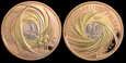 Polska, 200 Złotych 2001, Rok 2001, złoto dwukolorowe, trimetal