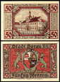 ŻARY - SORAU, 50 FENIGÓW 1.III.1921, Ratusz