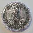 Srebrna moneta 10 funtów Bestie Królowej Yale of Beaufort 10oz 2020
