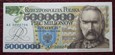 5000000 złotych 1995 Piłsudski najnowsza seria AE UNC