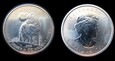 Kanada 5 dolarów 2011 Wilk uncja srebra