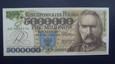 5000000 złotych 1995 Piłsudski seria AD UNC