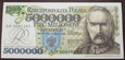 5000000 złotych 1995 Piłsudski   seria AD UNC