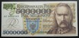 5000000 złotych 1995 Piłsudski   seria AE 0000309 UNC