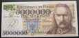 5000000 złotych 1995 Piłsudski   seria AD 0001198 UNC