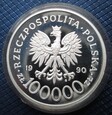 100000 złotych 1990r Solidarność (gruba) 32mm