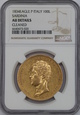 Włochy, Sardynia, Karol Albert 100 lirów 1834 P, Turyn, NGC, /K11/