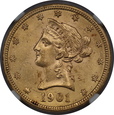 USA , 10 Dolarów Liberty Head 1901 rok , MS 62 NGC, /K7/