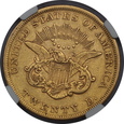 USA, 20 Dolarów Liberty Head 1857 rok, NGC