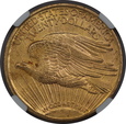USA, 20 Dolarów St. Gaudens 1922 rok,  NGC MS 62