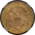 USA, 20 Dolarów Liberty Head 1895 S rok, NGC MS 62