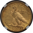 USA, 10 Dolarów Indian Head 1907 rok, NGC