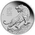 100 Dolarów - Lunar - Rok Tygrysa - 2022 - Platyna