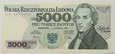 Banknot 5000 zł 1982 rok - Seria DK 