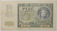Banknot 5 Złotych - 1941 rok - Ser. AE 