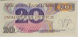 Banknot 20 zł 1982 rok - Seria AF