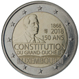 Luksemburg 2018 - 2 Euro 150-lecie konstytucji Luksemburga
