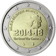 Belgia - 2 Euro 100. rocznica wybuchu I wojny światowej