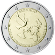 Monako - 2 Euro 20. rocznica przystąpienia do ONZ 