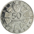 Austria 50 Szylingów 1969 - Maximilian I, Ag