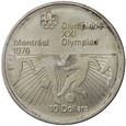 Kanada 10 Dolarów 1976 - Olimpiada Montreal 1976, Srebro