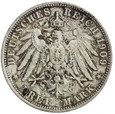 Niemcy (Prusy) 3 Marki 1909 A, Srebro