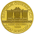 Austria 2000 Szylingów 1996, Filaharmonicy, uncja złota