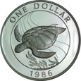 Bermudy 1 Dolar 1986 - Żółw Morski