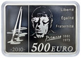 Francja 500 euro 2010, Picasso, 1kg Ag999 #ZG