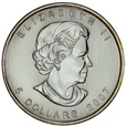 Kanada 5 Dolarów 2007 - Liść Klonu - Fabulous 12 - Uncja Srebra