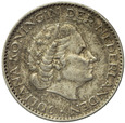 Holandia 1 Gulden 1955 - Juliana, Srebro