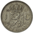 Holandia 1 Gulden 1957 - Juliana, Srebro