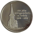 Medal - 500 Lat Kościoła św. Wippertti'ego - Kolleda 1996, Srebro