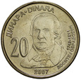 Serbia 20 Dinarów 2007, Dositej Obradovic - KM# 47