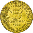 Francja 5 Centymów 1966-2001 KM# 933