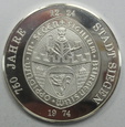 Medal Niemcy - 750 lat Siegen - Ag