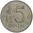 Litwa 5 centów 1991 KM# 87