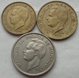 MONAKO  10 + 20 + 100 franków 1950 / 1956 - ZESTAW