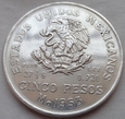 Meksyk - 5 Pesos - 1953 - srebro